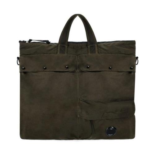 Bosgroene Nylon Tote Tas C.p. Company , Green , Heren