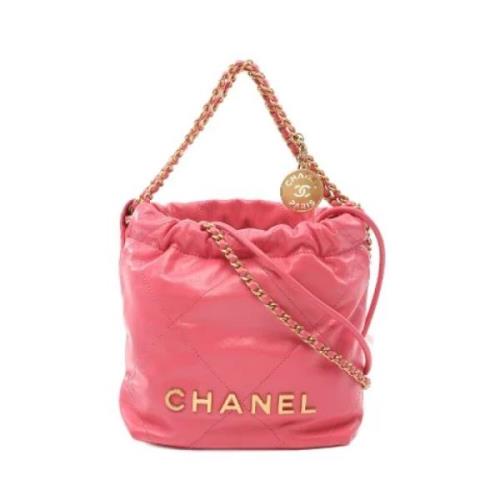 Pre-owned Leather chanel-bags Chanel Vintage , Pink , Dames