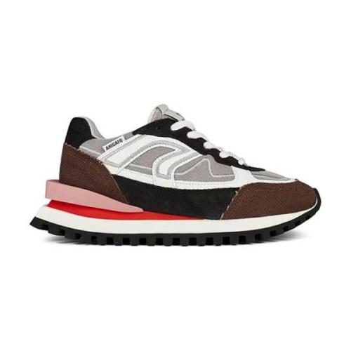 Grijze/Bruine Sonar Low Top Sneakers Axel Arigato , Multicolor , Dames