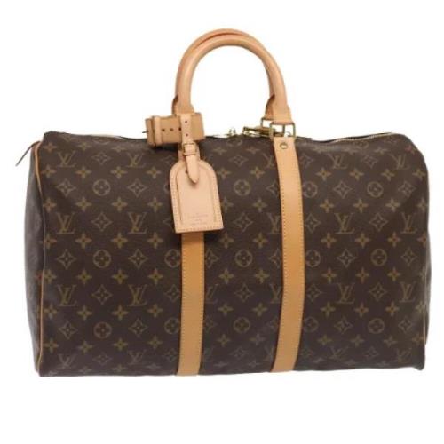 Pre-owned Canvas travel-bags Louis Vuitton Vintage , Brown , Dames