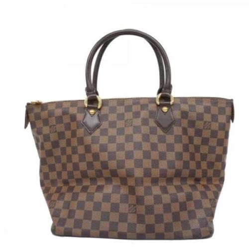 Pre-owned Fabric louis-vuitton-bags Louis Vuitton Vintage , Brown , Da...