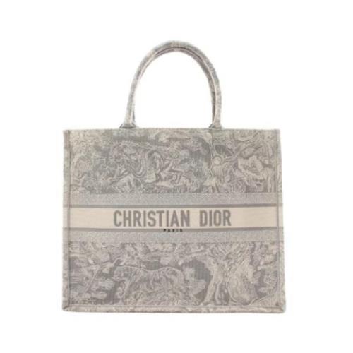 Pre-owned Canvas totes Dior Vintage , Gray , Dames