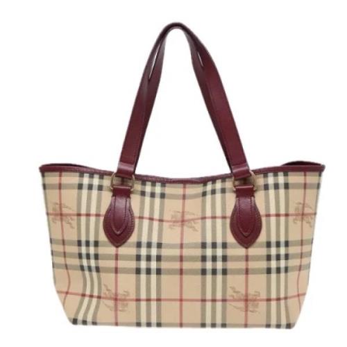 Pre-owned Canvas totes Burberry Vintage , Beige , Dames