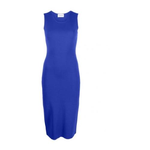 Blauwe Tankmouw Jurk Viscose Nylon P.a.r.o.s.h. , Blue , Dames