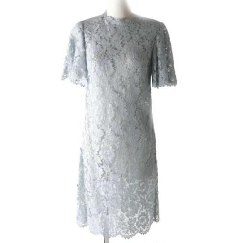 Pre-owned Canvas dresses Valentino Vintage , Blue , Dames