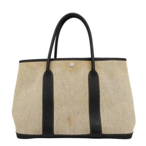 Pre-owned Canvas totes Hermès Vintage , Beige , Dames