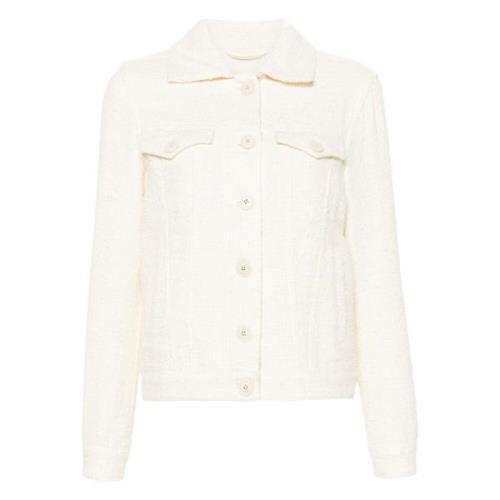 Casual Beige Blazer met Franse hals Eleventy , Beige , Dames