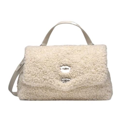 Witte Dolly Handtas met Klep Zanellato , White , Dames