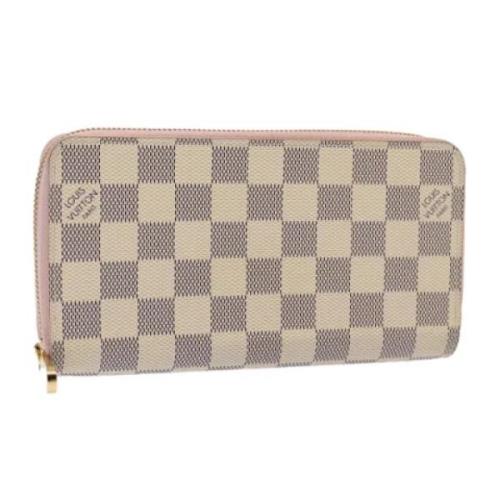 Pre-owned Canvas wallets Louis Vuitton Vintage , White , Dames