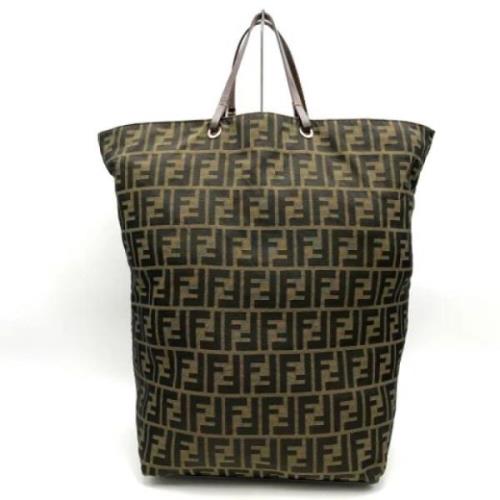 Pre-owned Canvas handbags Fendi Vintage , Brown , Dames