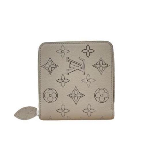 Pre-owned Leather wallets Louis Vuitton Vintage , Beige , Dames