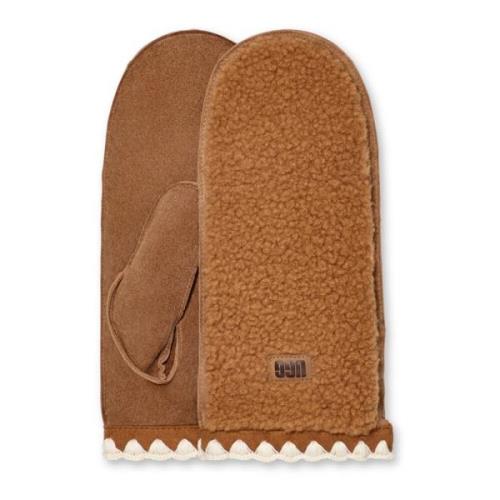 W UGGfluff Scalloped UGG , Brown , Dames