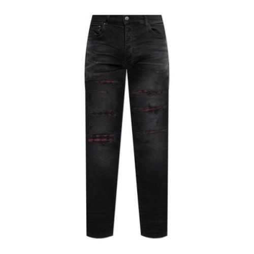 Jeans met vintage-effect Amiri , Black , Heren