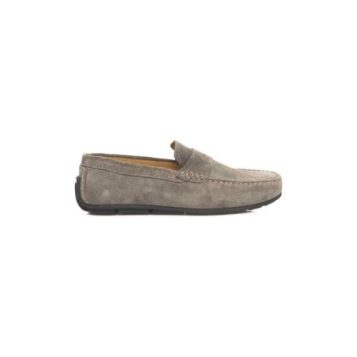 Heren Leren Driver Mocassins Cerruti 1881 , Gray , Heren