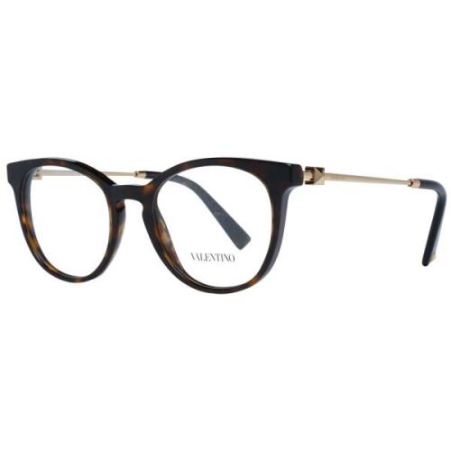 Bruine Dames Optische Brillen, Ronde Stijl Valentino , Brown , Dames