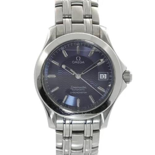 Pre-owned Glass watches Omega Vintage , Blue , Heren