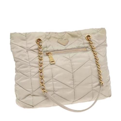 Pre-owned Nylon prada-bags Prada Vintage , Beige , Dames