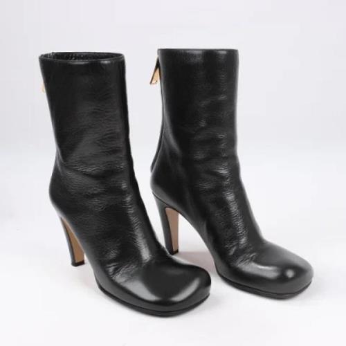 Pre-owned Leather boots Bottega Veneta Vintage , Black , Dames