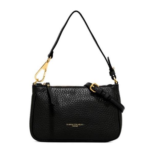 Elegante Zwarte Brooke Leren Tas Gianni Chiarini , Black , Dames