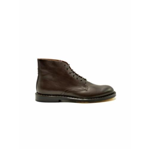 Heren leren veterschoenen Doucal's , Brown , Heren