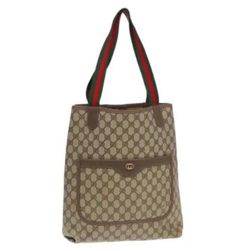 Pre-owned Leather gucci-bags Gucci Vintage , Beige , Dames