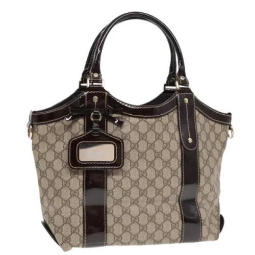 Pre-owned Leather gucci-bags Gucci Vintage , Brown , Dames