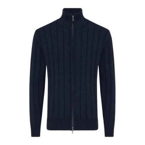 Klassieke Cardigan Sweater Gentiluomo , Blue , Heren