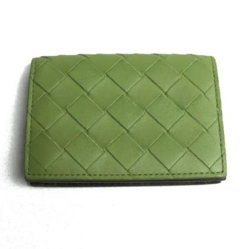 Pre-owned Leather wallets Bottega Veneta Vintage , Green , Heren