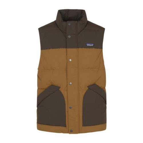 Heren Downdrift Vest voor buitenavonturen Patagonia , Brown , Heren