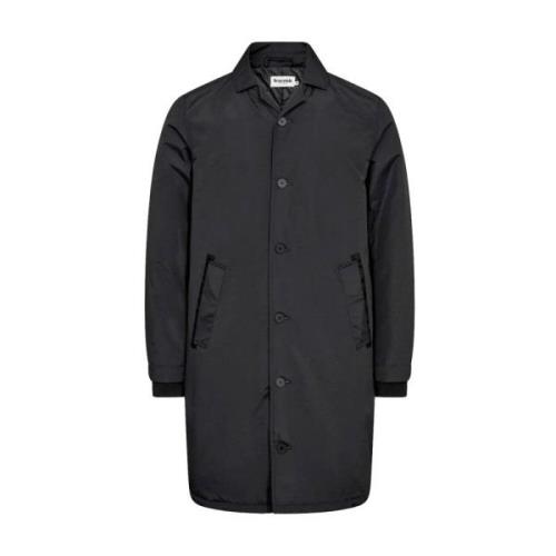 Trenchcoat in klassieke stijl Resteröds , Black , Heren