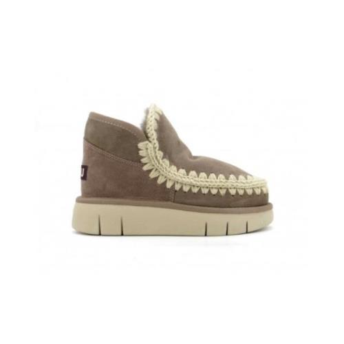 Shearling Eskimo Bounce Sneaker Mou , Gray , Dames