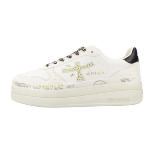 Stijlvolle Sneakers voor Modieuze Vrouwen Premiata , White , Dames