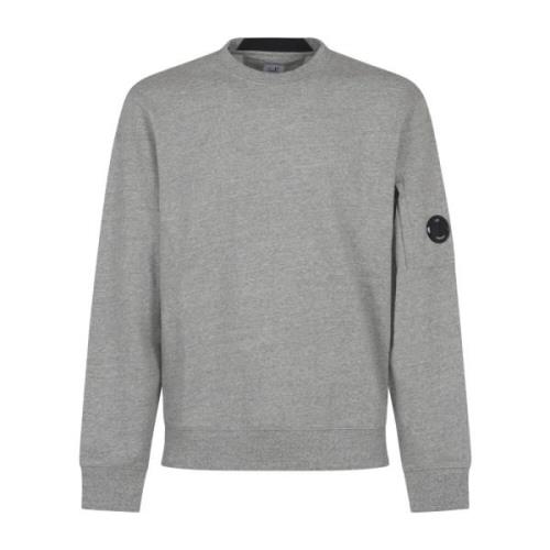 Diagonal Raised Fleece Crew Neck Sweater C.p. Company , Gray , Heren