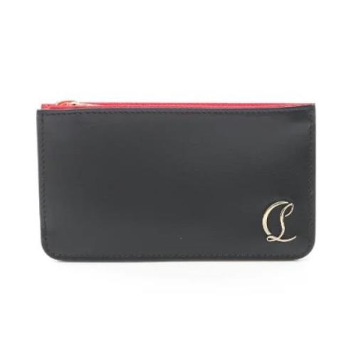 Pre-owned Leather wallets Christian Louboutin Pre-owned , Black , Dame...