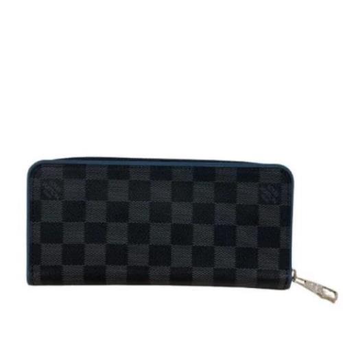 Pre-owned Leather wallets Louis Vuitton Vintage , Black , Dames