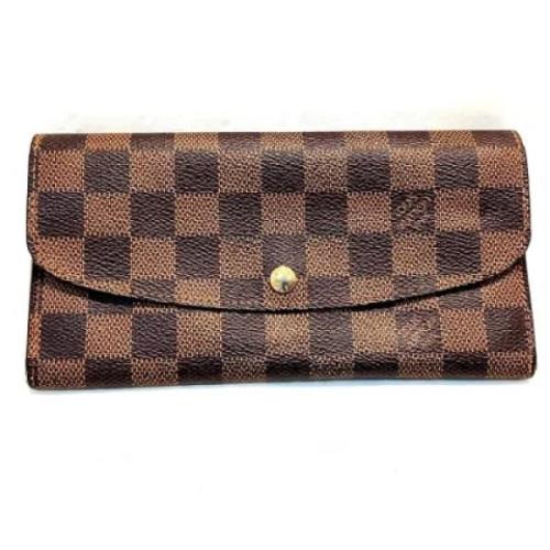 Pre-owned Canvas wallets Louis Vuitton Vintage , Brown , Dames