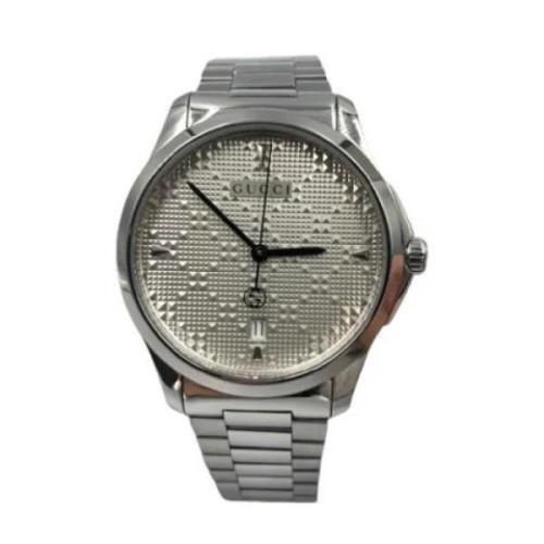 Pre-owned Glass watches Gucci Vintage , Gray , Heren