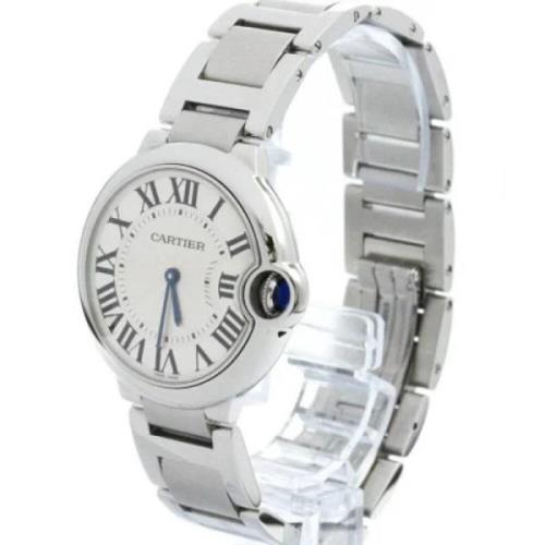 Pre-owned Stainless Steel watches Cartier Vintage , White , Heren