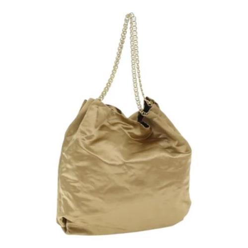 Pre-owned Satin prada-bags Prada Vintage , Yellow , Dames