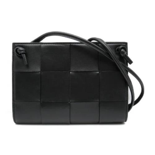 Pre-owned Leather crossbody-bags Bottega Veneta Vintage , Black , Dame...