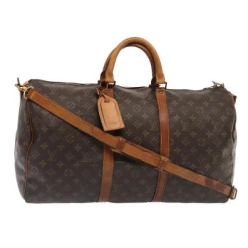 Pre-owned Canvas travel-bags Louis Vuitton Vintage , Brown , Dames