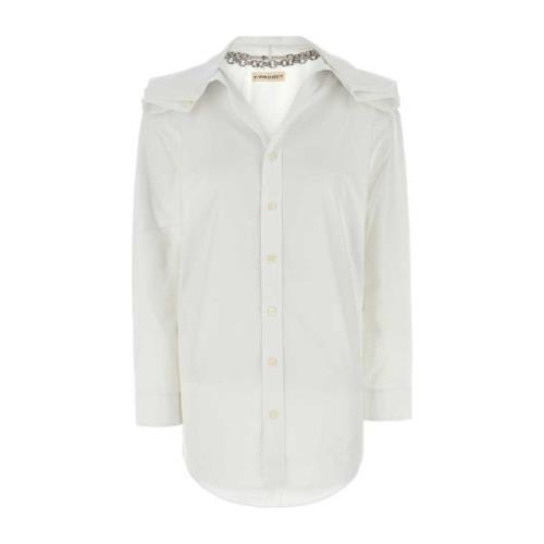 Witte Poplin Overhemd Klassieke Stijl Y/Project , White , Dames