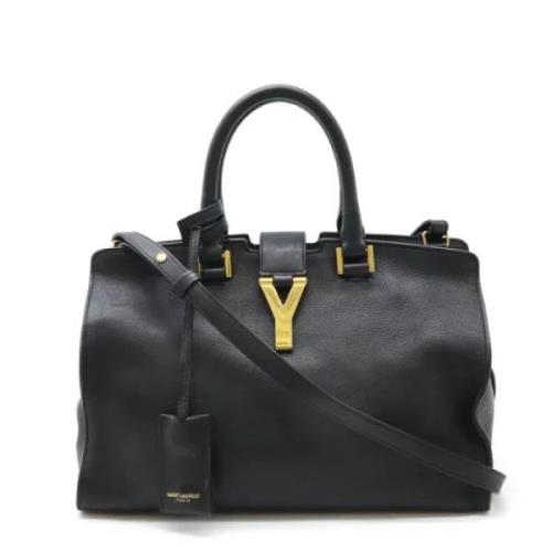 Pre-owned Leather handbags Yves Saint Laurent Vintage , Black , Dames