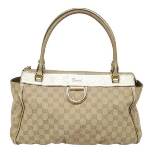 Pre-owned Canvas gucci-bags Gucci Vintage , Beige , Dames