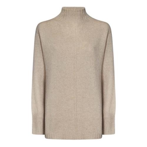 Luxe Beige Cashmere Coltrui Sweater Drumohr , Beige , Dames