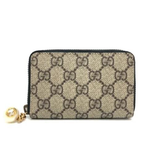 Pre-owned Fabric wallets Gucci Vintage , Brown , Dames