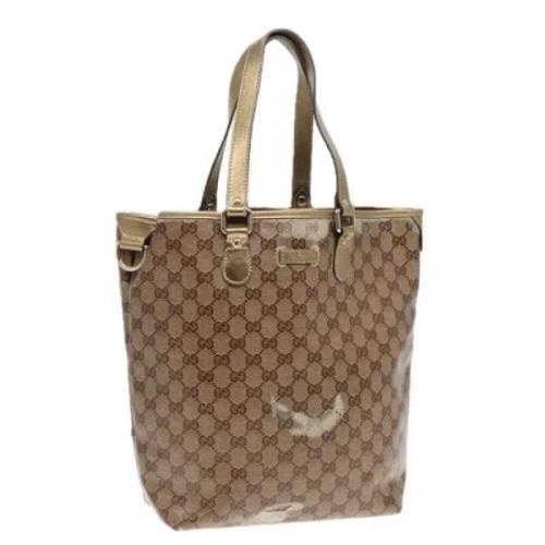 Pre-owned Coated canvas gucci-bags Gucci Vintage , Beige , Dames