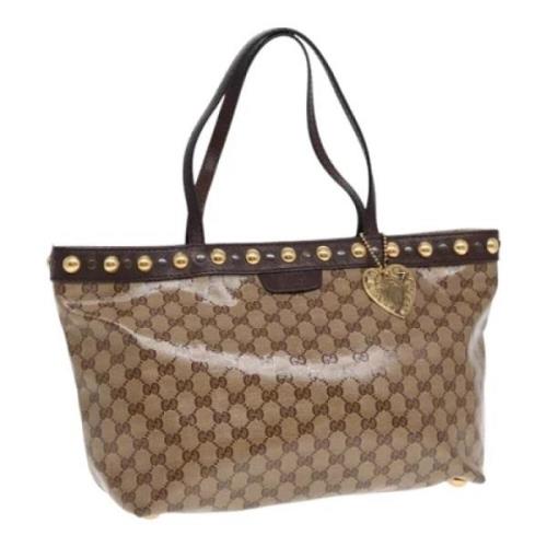 Pre-owned Canvas gucci-bags Gucci Vintage , Beige , Dames