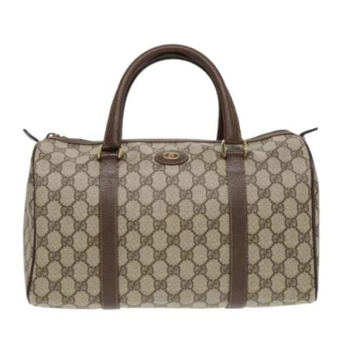 Pre-owned Leather gucci-bags Gucci Vintage , Beige , Dames