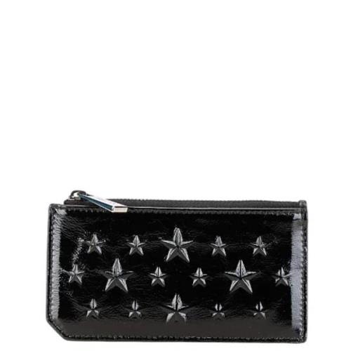 Pre-owned Leather wallets Jimmy Choo Pre-owned , Black , Dames